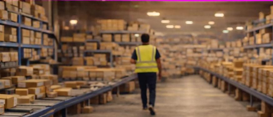 Conveyor line running through the Shelf Cloud fulfillment center
